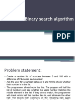 Binary Search Algorithm