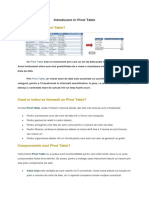 Introducere in Pivot Table (Tabele Pivot)