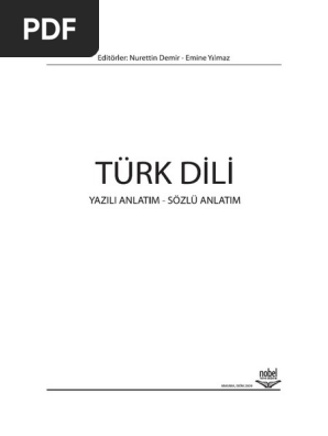 turk dili yazili anlatim sozlu anlatim pdf pdf