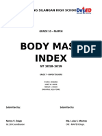 Body Mass Index: Bagong Silangan High School