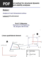 Finite Element Method For Structural Dynamic and Stability Analyses