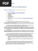 PLP - Python Learning Program Curriculum - v2