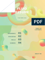 Fluid Resume by Slidesgo 