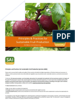 Principles & Practices For Sustainable Fruit Production: SAI Platform Fruit Working Group