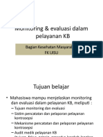 MONITORING DAN EVALUASI KB DI SURABAYA