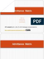 Admittance Matrix: PPT Submitted by RC - 1308 - 792, RIT, Berhampur Is Licensed Under The