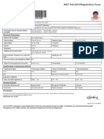 MAT Feb-2019 Registration Form: Personal Particulars