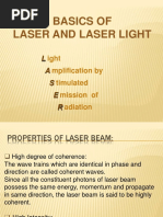 Basics of Laser and Laser Light: L A S E R