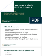 Farmacoterapia Locala in Plagile Cronice. Indicatii de Tratament Chirurgical