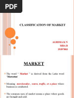 Classification of Market