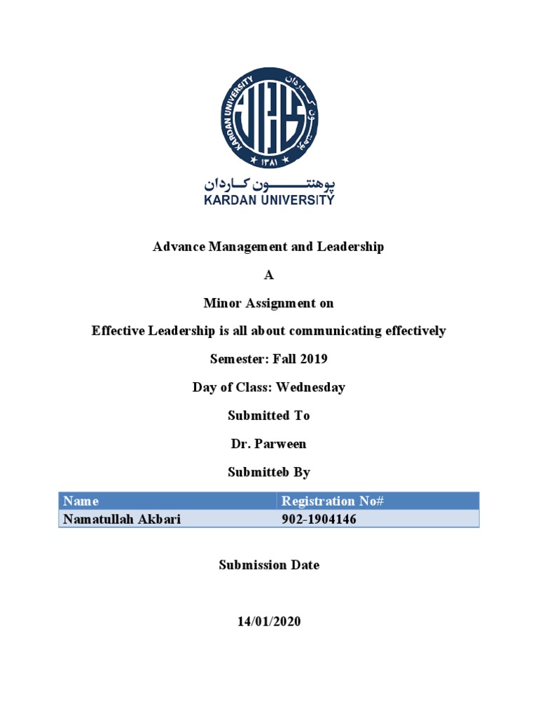 Effective Leadership Through Communication | PDF | Leadership | Social ...