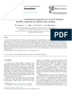 Microstructure and Mechanical Properties of A Novel Beta Titanium Metallic Composite by SLM Process