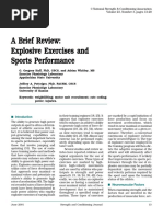 A Brief Review Explosive Exercises And Sports Performance: Boost Results