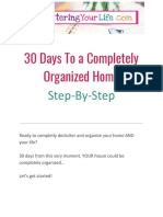 30 Days To A Completely Organized Home: Step-By-Step