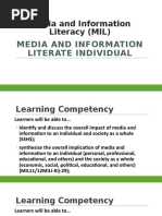 Media and Information Literacy (MIL)