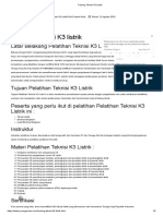 Training Teknisi K3 Listrik PDF