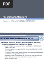 PIC Microcontrollers: Chapter 6: Pic I/O Port Programming