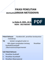 KLASIFIKASI PENELITIAN