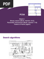 week 4 - binary search - parameter mechanism