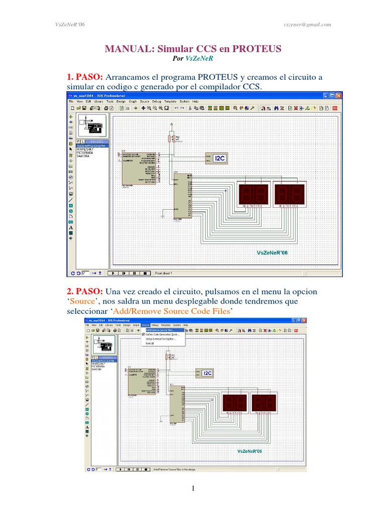MANUAL Simular CCS en PROTEUS PDF | PDF | C (lenguaje de programación ...