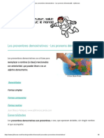 Los Pronombres Demostrativos - Les Pronoms Démonstratifs - Sjbfrances PDF