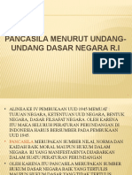 Pancasila Menurut UUD Negara R.I