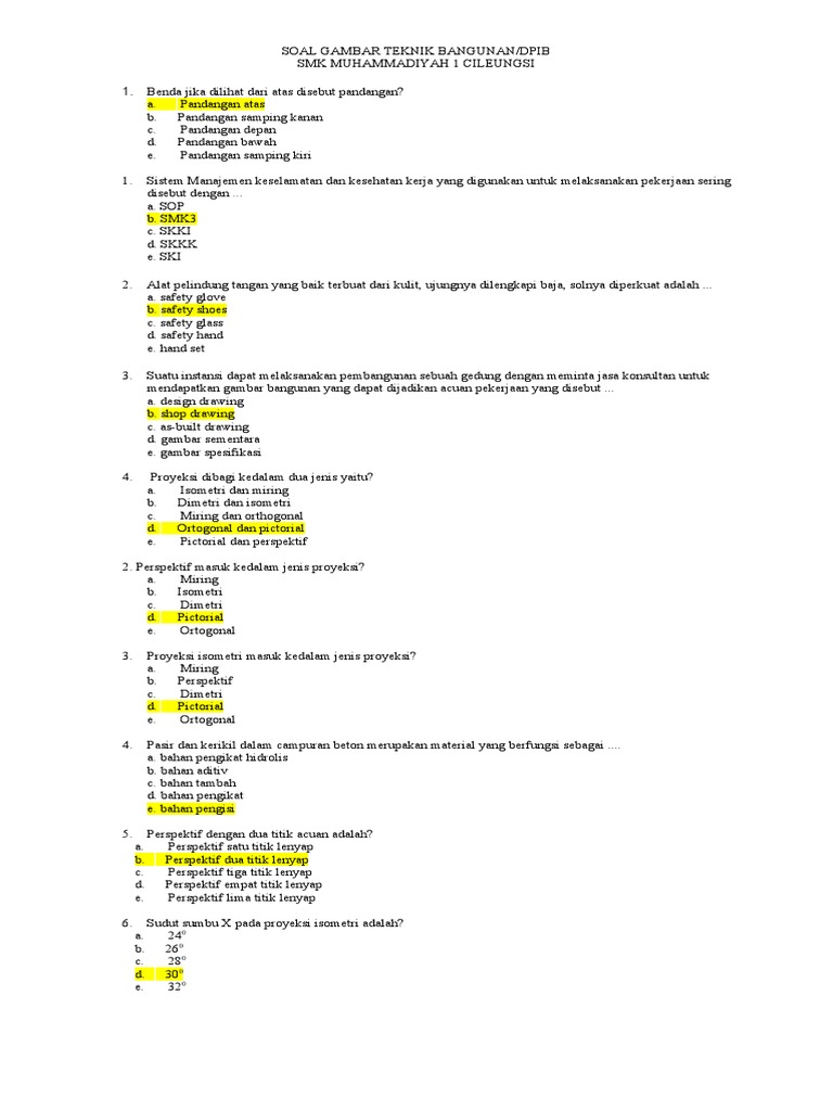SOAL PTS Gamtek DPIB | PDF