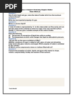 Class: 6 Subject: Chemistry Chapter: Matter Home Work (1) : Tania Mondal