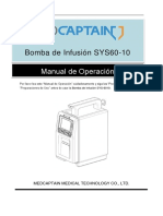MANUAL DE USUARIO BOMBA DE INFUSION SYS-6010