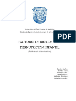 Factores de Riesgo en La Desnutrición Infantil PDF