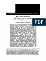 Law As Stimulus - The Role of Law in Fostering Innovative Entrepreneurship, The PDF