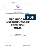 Mecanico de Instrumentos de Precision MG 10