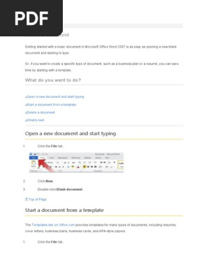 Create a document