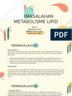 Presentase Permasalahan Metabolisme Lipid