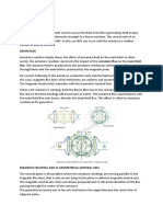 Armature Reaction Effects