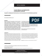 Cirurgias e Intervenções Físicas No Tratamento Da Espasticidade Na Paralisia Cerebral