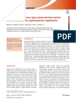 Preparation of Porous Agro-Waste-Derived Carbon From Onion Peel For Supercapacitor Application