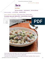 Chana Salad Recipe, Chickpea Salad - Raks