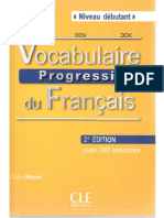 Vocabulaire Progressif Du FR Niv D 233 B PDF
