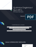 Química Orgánica I Qui-231-L PRIMERA SEMANA PDF