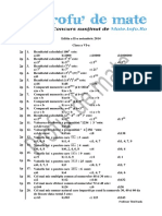 Model Profu de Mate CLASA A VI-A ED II Etapa I