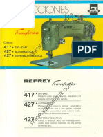 Loal - Mueble para máquina de coser Refrey 417, la refrey 417 es de la  familia de la refrey transforma y se diferencia de la 427 que no tiene el  suplente para