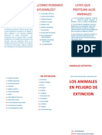 Los Animales en Peligro de Extincion