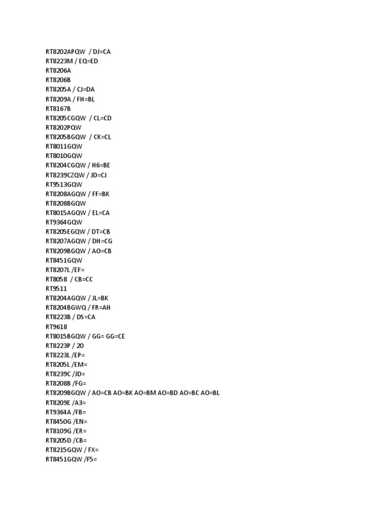 Kode Ic Richtech RT | PDF