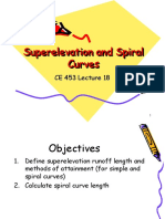 17 Superelevation and Spiral Curves