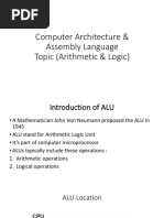 Arithmetic and logic.