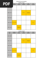 Horario Provas Intermediarias 2007 2 02