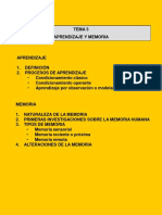 TEMA 3aprendizaje y Memoria