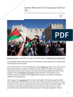 Jurisdiction in Palestine: What The ICC Prosecutor Did Not Say