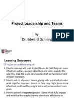 Project Leadership and Teams